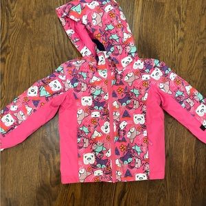Roxy girls Technical snow jacket. Size 4-5. Worn once.